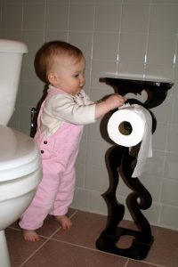 Eva used to love Rick's toilet paper holder